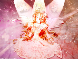Fairy pink dress wings chest - a fairy free wallpaper