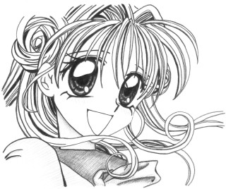 Girl long hair big eyes 2 - a ponytail free wallpaper for desktop