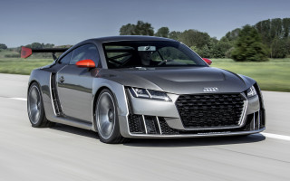 Silver car driving road forest 8 - a silver car free wallpaper for desktop