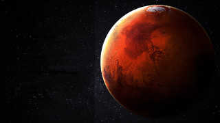Red planet black background stars - a red planet free wallpaper