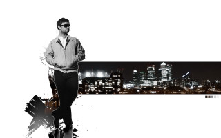 Man suit tie city skyline 4 - a cityscape in the background free wallpaper for desktop