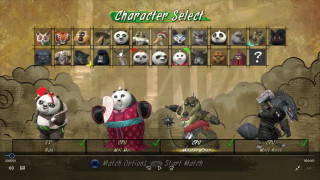 Animated pandas character select screen - animated free wallpaper