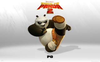 Panda skateboard trick cartoon style - fan kuan free wallpaper