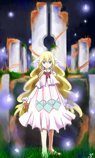 Girl dress building clock star - a clock free wallpaper for mobile