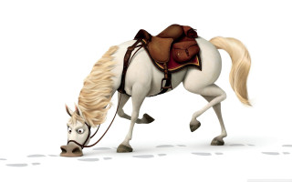 White horse saddle brown bag - its back free wallpaper for desktop