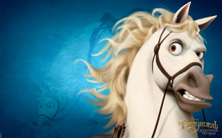 Cartoon horse long mane smile - clovis trouille free wallpaper for desktop