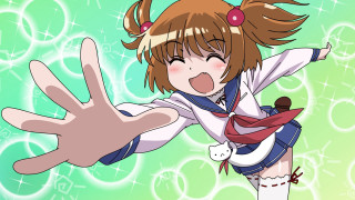 Girl ponytail scarf hand side - the side of her face free wallpaper