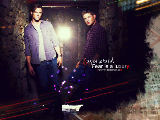 Two men tunnel light supernatural - the wall behind them free wallpaper