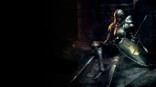 Knight throne sword shield sitting - a knight free wallpaper