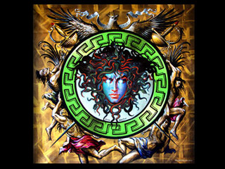 Woman green circle birds neck - donato giancola free wallpaper for desktop