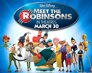 Cartoon character meet the robinsons - free happy birthday wallpaper for desktop
