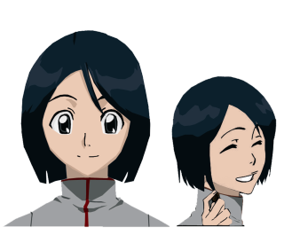 Two people black hair red - shirt free wallpaper