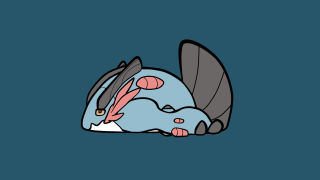 Cartoon bat head blue background - a bat free wallpaper