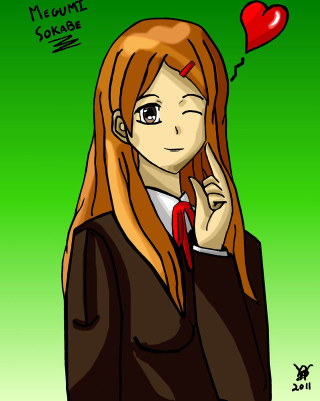 Girl long hair red heart - long hair free wallpaper for mobile