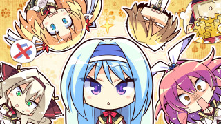 Anime girls colored hair expressions - different colored hair and makeup free wallpaper