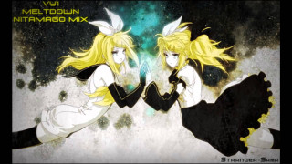 Anime girls wall space background - two anime girls sitting next free wallpaper