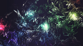 Colorful abstract background red light - a green light in the middle free wallpaper