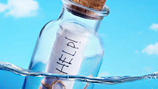 Message in a bottle help - conceptual art free wallpaper