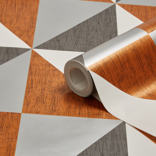 Tape patterned floor wood grain - temporary art free wallpaper
