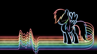 Pony waveform black background rainbow - david gilmour blythe free wallpaper