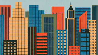 City tall buildings clock tower 12 - chris ware free wallpaper