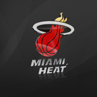 Miami heat logo red flame - free sports wallpaper for tablet