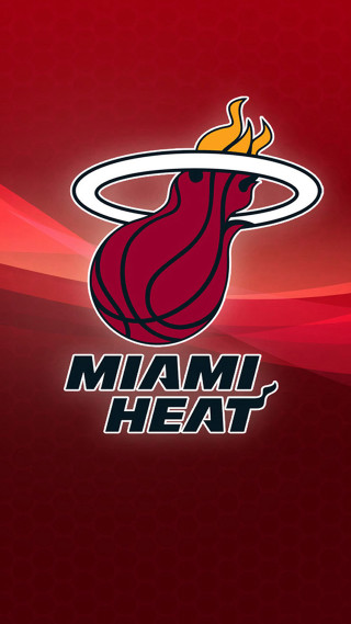 Miami heat logo red background 3 - allan brooks free wallpaper for mobile