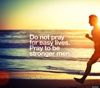 Man running beach prayer quote - the beach free wallpaper for tablet