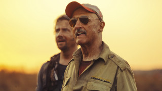 Two men standing field sunset - dr. atl free wallpaper