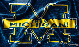 Michigan football jersey michigan wolverine - free neon wallpaper for desktop