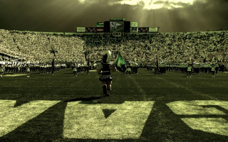 Man running field flag football - a flag free wallpaper for desktop