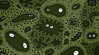 Green black pattern dots background - dot free wallpaper for desktop