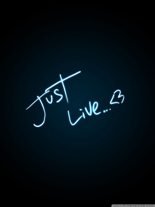Neon live 2 dark black - text free wallpaper for mobile