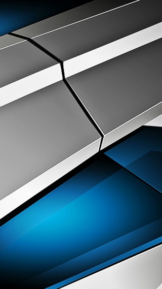 Computer mouse blue silver black - sharp high detail free wallpaper for mobile