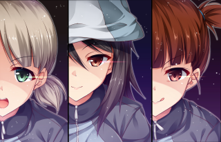 Girl long hair hat three - long hair and a hat free wallpaper