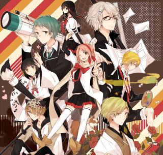 Anime characters telescope man suit - a telescope free wallpaper