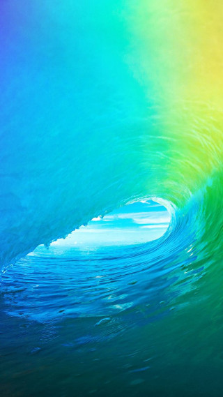 Rainbow wave surfer background colorful - vivid free wallpaper for mobile