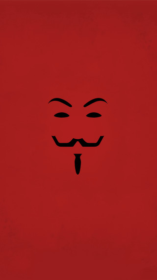 Red background black face mustache - enguerrand quarton free wallpaper for mobile