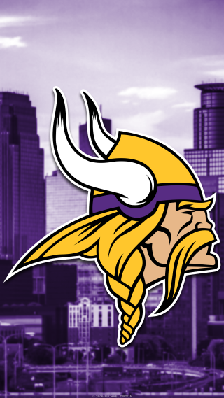 Minnesota vikings logo city skyline - a city skyline free wallpaper for mobile