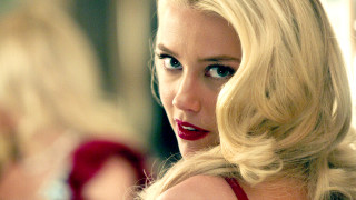 Blonde woman red lipstick mirror - red lipstick free wallpaper