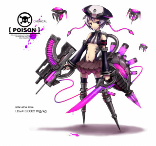 Girl helmet scissor back white - free cyberpunk wallpaper for tablet