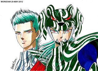 Anime characters green hair red - yusuke murata free wallpaper
