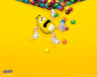Cartoon character playing balls game - a yellow wall free wallpaper for desktop