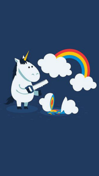 Unicorn rainbow background colorful magic - surreal design free wallpaper for mobile