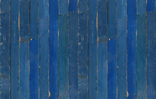 Blue wooden wall white clock - gutai group free wallpaper for desktop