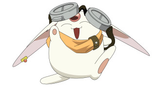 Cartoon bunny goggles scarf head - a cartoon bunny free wallpaper