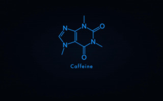 Blue neon sign caffeine dark - bioluminescence free wallpaper for desktop