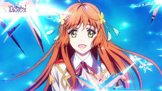 Girl red hair blue background - long red hair free wallpaper