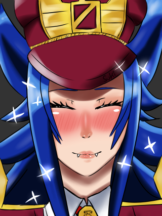 Cartoon character blue hair red 2 - blue hair free wallpaper for mobile