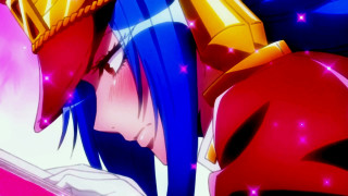 Anime girl blue hair crown - a cell phone screen free wallpaper